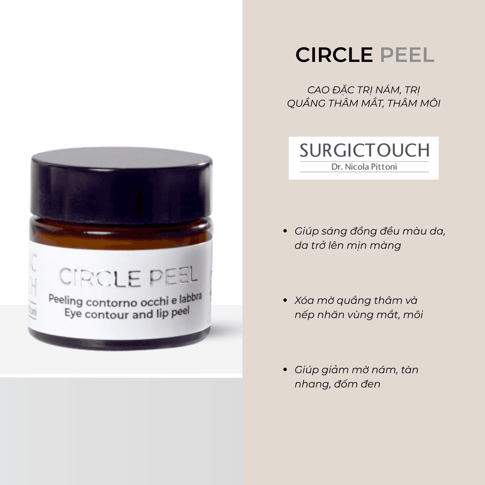 Cao đặc trị nám, trị quầng thâm mắt, thâm môi